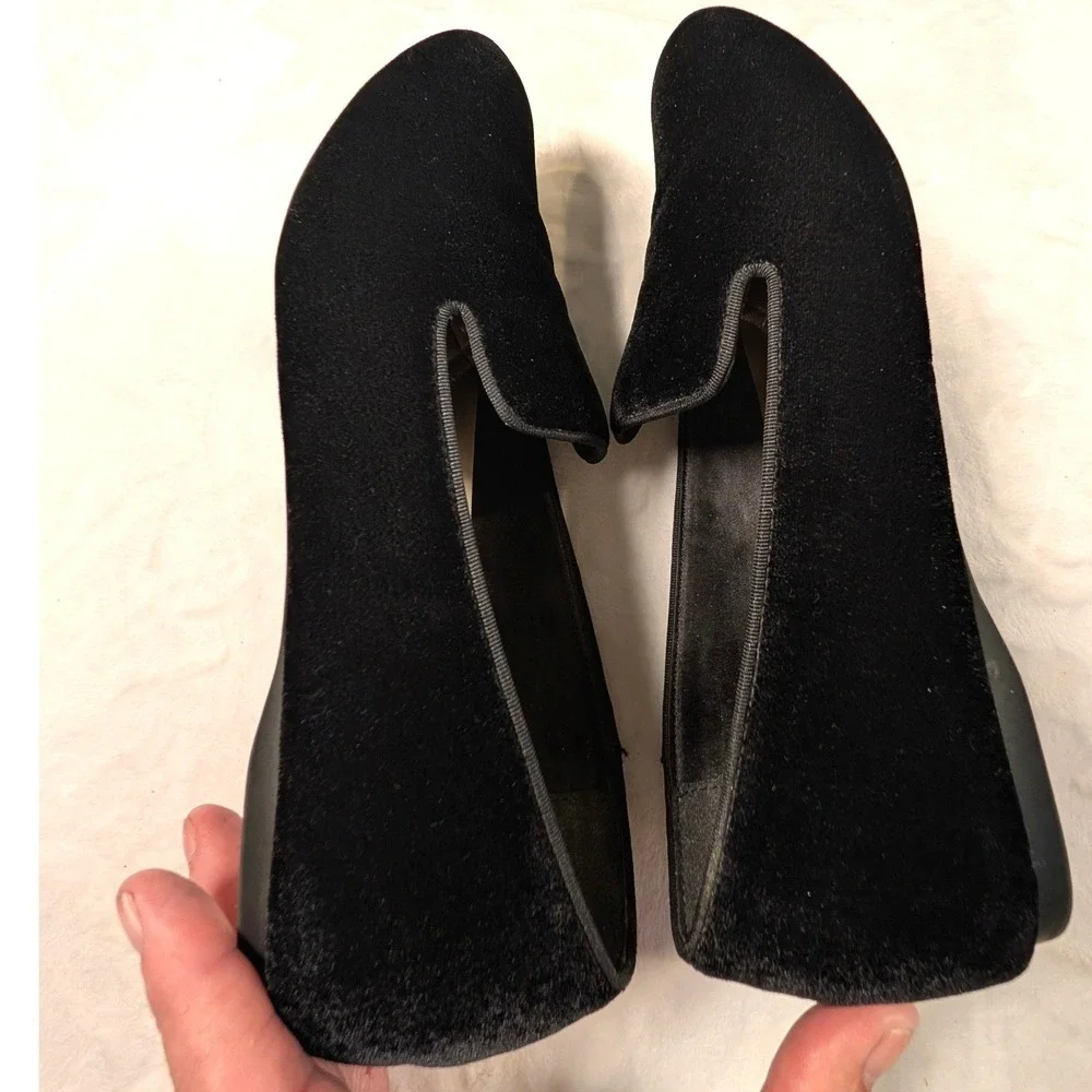 Birdies The Starling Black Velvet Loafers Womens 10 Holiday Fall Flats